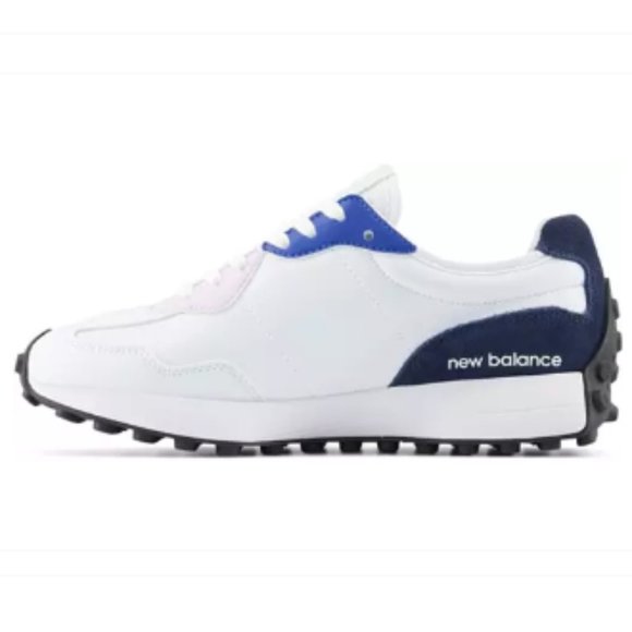 NEW BALANCE 327 RARE WOMEN Golf & Casual LEATHER Sneakers Shoes White size 6 10 - Picture 8 of 13